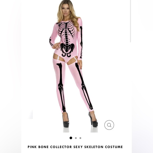 Bone Collector Sexy Skeleton Halloween Costume Brand New without Tags - Picture 3 of 6